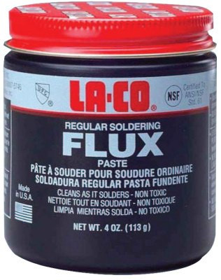 La-Co Regular Flux Paste, Jar, 4 oz., 1 CN, #22104