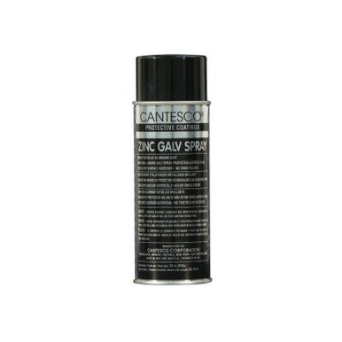Cantesco Zinc Rich Galv Spray, Aerosol Can,16 oz, Brilliant Aluma Finish, 1 CA, #AG16A