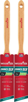 Wooster Genuine 1.5" Chinex FTP Angle Sash Paintbrush 2-Pack, 4410-1.5-2PK