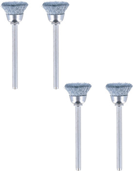 Dremel Genuine OEM Replacement 3/4" Steel Brushes, 4 Pack, 442-02-2PK