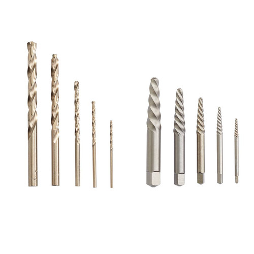 Irwin Spiral Screw Extractors,10-Piece Set
