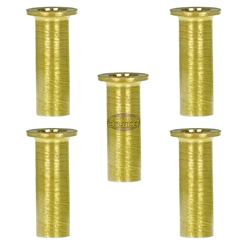 1/4" Brass Compression Insert Fitting for Air Water Fuel Oil Applications 5-Pack