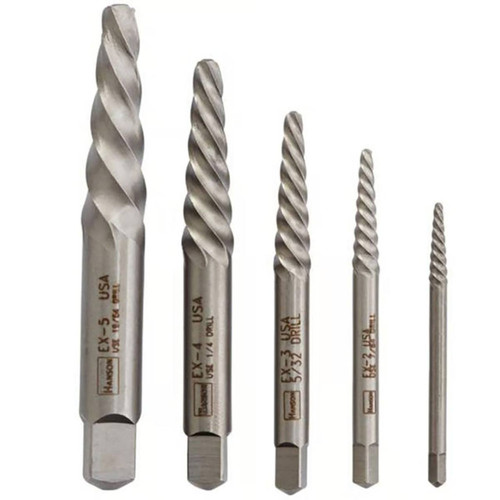 Irwin Spiral Screw Extractors, 5-Piece Set