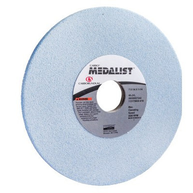 Carborundum Medalist Toolroom Wheels, Type 1, 7 in Dia., 1/4 in Thick, 60 Grit, J/V/L Grade, 1 EA, #5539527242