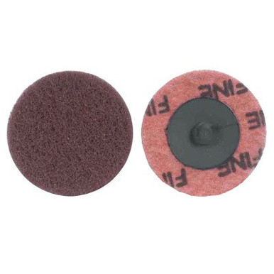 Merit Abrasives PowerLock Buffing Discs, Type III, 4", Fine, 1 EA, #8834166315