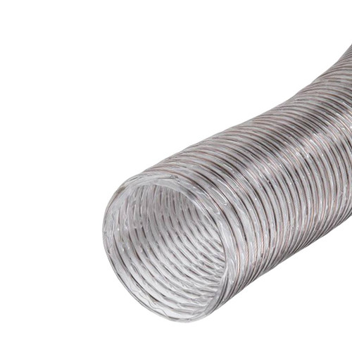 Woodstock Dust Collection Hose, Clear Wire-reinforced, 6" x 10'