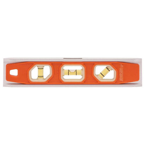 Johnson Level Magnetic Glo-View Torpedo Level, 9"