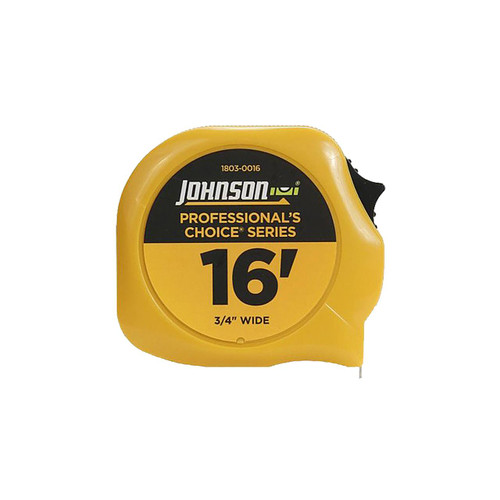 Johnson Level Professional's Choice Power Tape, 16' x 3/4"
