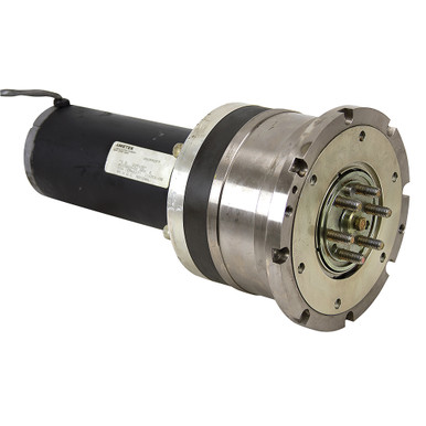 25 RPM 99 Volt DC Inline Gearmotor Ametek 119105 w/ 1/2" Dia Rear Shaft