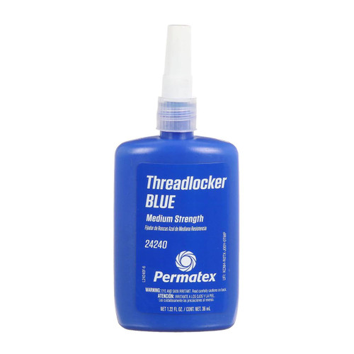 Permatex Medium Strength Threadlocker Blue, 36 ml