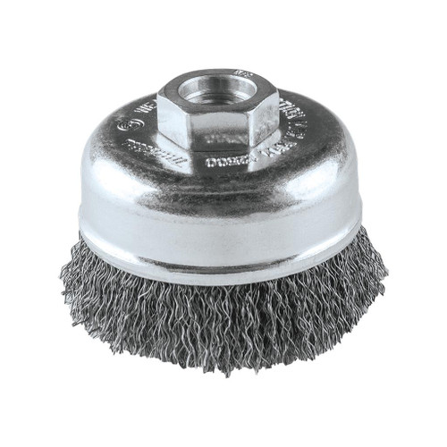 Makita Crimped Wire Cup Brush, 3", 5/8"-11