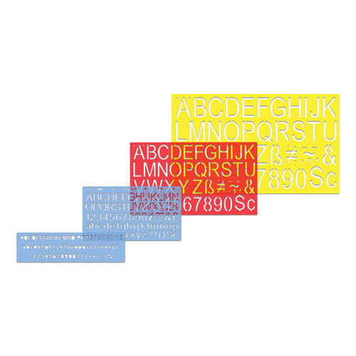 Helix Lettering Template Set, 4-Piece