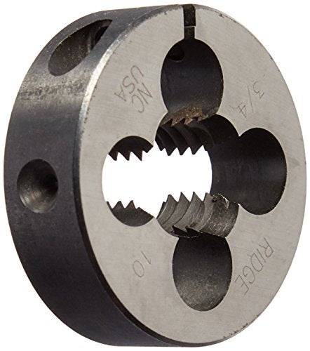 Ridgid 38370 Manual Threading/Pipe and Bolt Dies Only - 3/4"-10 UNC Button Die