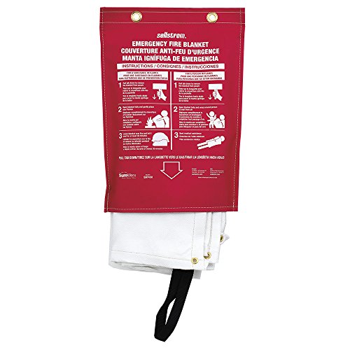 Sellstrom S97450 100% Fibreglass High-Temp Emergency Fire Blanket, Vinyl Storage Bag