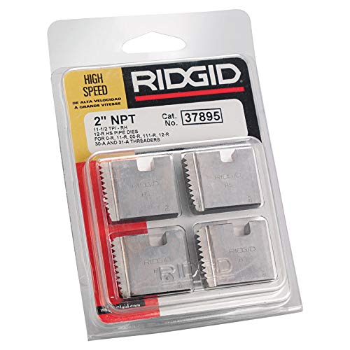 Ridgid 37895 Manual Pipe Threader Die, High Speed, Right Hand, 2-Inch