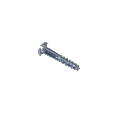 Hillman Slotted Round Head Wood Screws Zinc-plated Steel, 6, 1/2"