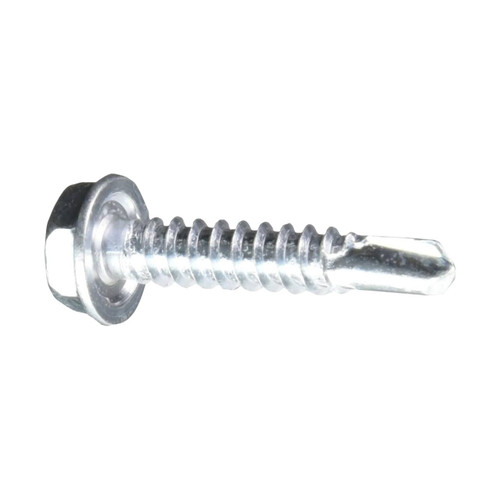 Hillman Hex Washer Head Self Drilling Sheet Metal Screws, 10, 1"