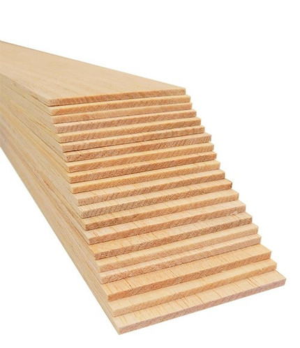 Bud Nosen Balsa Wood Sheets, 1/8" x 3" x 36", 20/pkg.