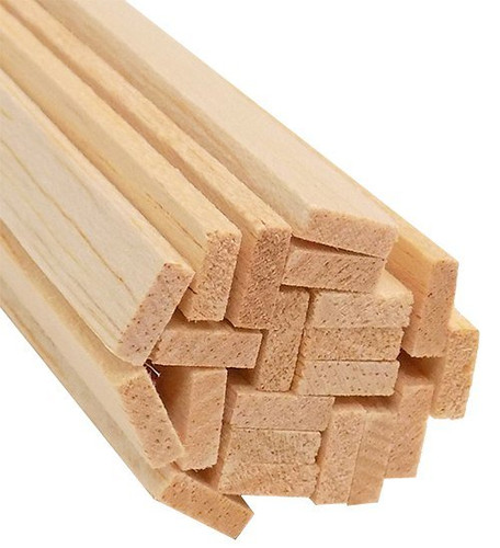 Bud Nosen Balsa Wood Strips, 1/8" x 3/8" x 36", 20/pkg.