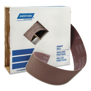 Norton Coated Handy Rolls, 2 in x 50 yd, 80 Grit, 1 ROL, #66261126299