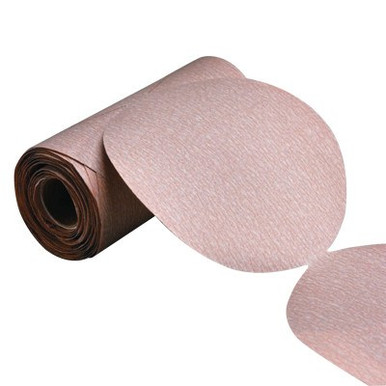 Norton A275 NO-FIL Stick & Sand Paper Discs, Aluminum Oxide, 5 in Dia., 320 Grit, 6 ROL, #66261131456