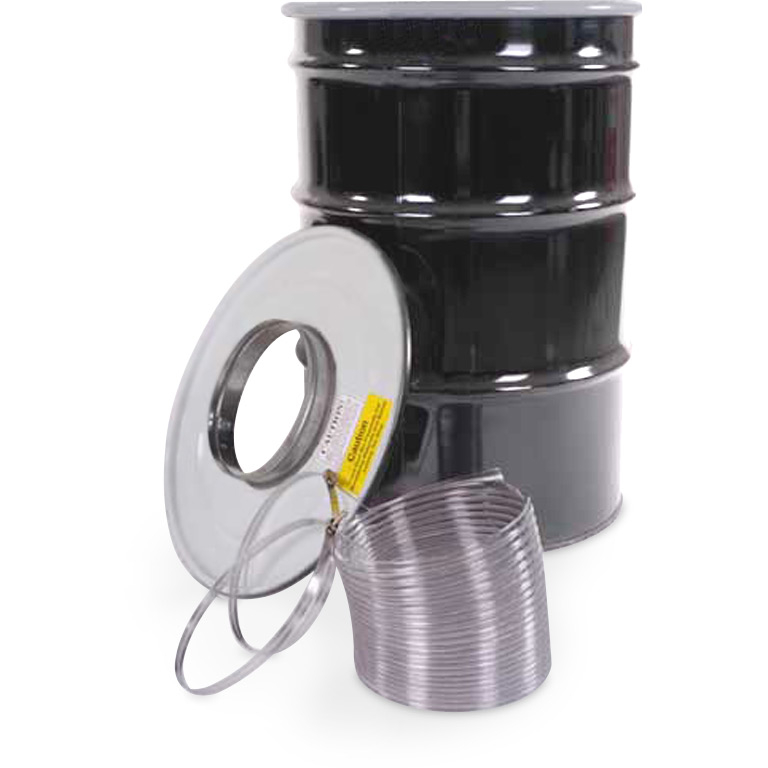 55 Gal. Steel Drum Kit - 9" Inlet