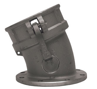 Dixon 4 in. Aluminum 22 1/2 Degree Angle Coupler x TTMA Flange