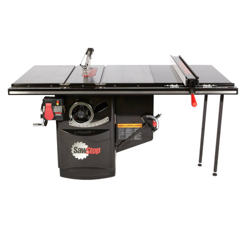 SawStop 10" Industrial Cabinet Saw, 36" Industrial T-Glide Fence, 5 HP, 1 PH, 230V