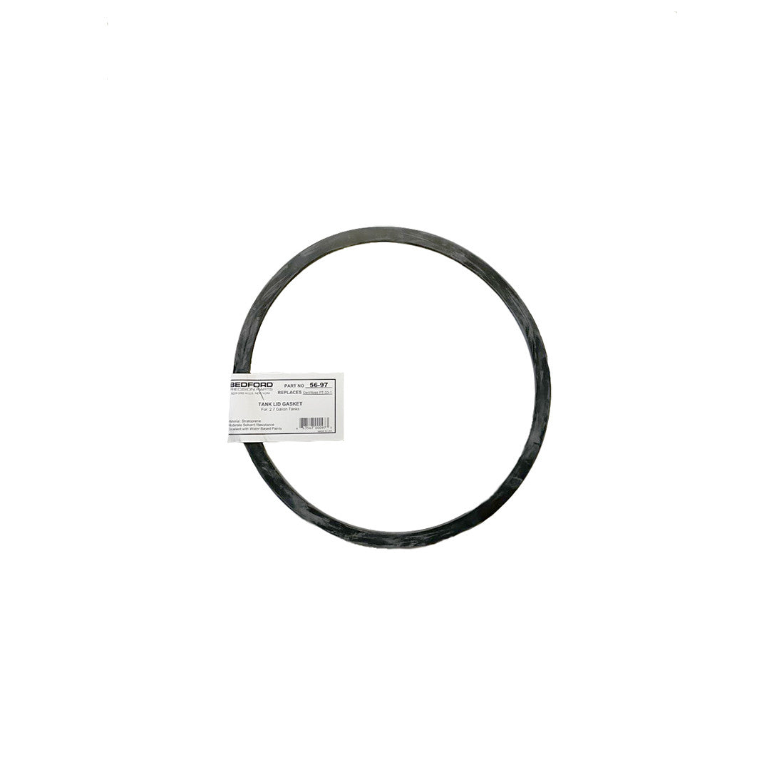 DeVilbiss PT-33-1 Replacement Tank Lid Gasket, 2-1/2 Gallon, Stratoprene