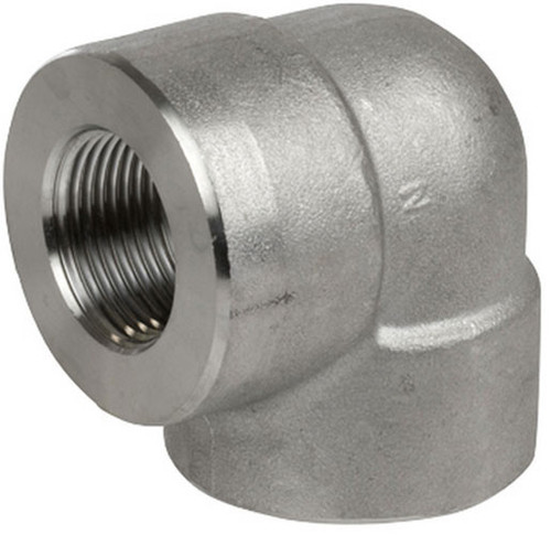 Smith Cooper 3000# Forged 316 Stainless Steel 1 1/2 in. 90° Elbow Fitting - Threaded - Fig. S4036E