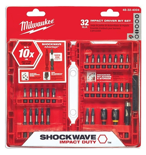 Milwaukee 32-Piece Shockwave Impact Driver Bit Set