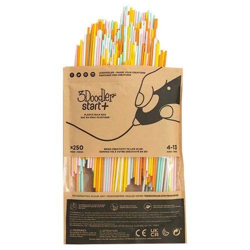 3Doodler Start+ Eco-Plastic Filament, Fire & Ice