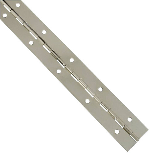 National Continuous Hinge, Nickel Plated, 1-1/2" x 48"
