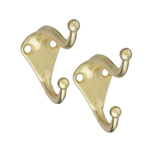 National Coat and Hat Hooks, Brass