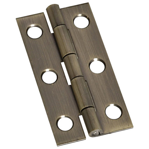 Standard Butt Hinges Narrow Hinge, Antique Brass, 2"