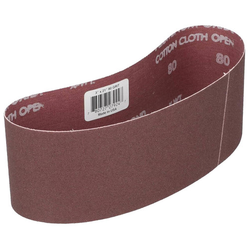 Norton Portable Sanding Belt, 3"W x 24"L, 80 Grit