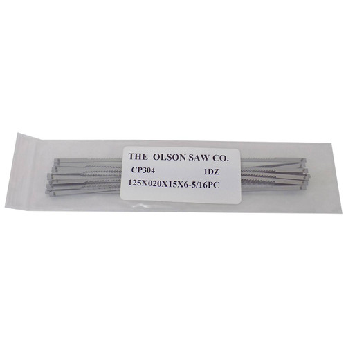Olson Coping Saw Blades Medium, 6-1/2" x 15T, Qty. 12