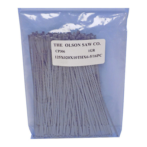 Olson Coping Saw Blades Coarse, 6-1/2" x 10T, Qty. 144