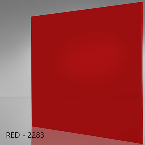 Midland Acrylic Sheet, 1/8" x 12" x 20", Red