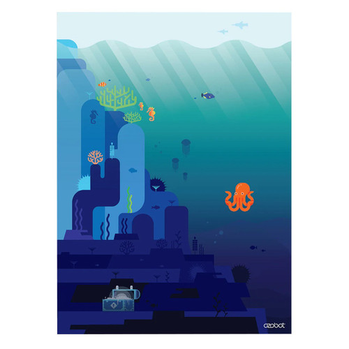 Ozobot Challenge Mat, Ocean Explorer