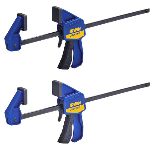 Quick-Grip One-handed Micro Bar Clamp, 4-1/4", Qty. 2