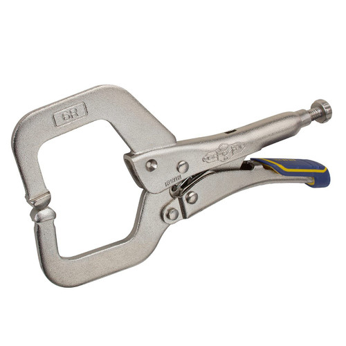 Vise-Grip The Original Locking C-Clamp with Regular Tips, 6"