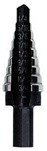 Unibit Step Drill Bit, 3/16" to 7/8"