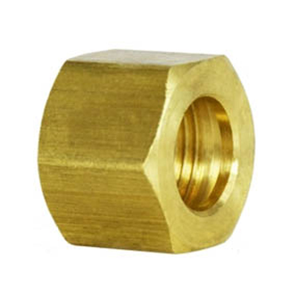 3/4" Compression Nut Hex Shape 1"-18 Brass