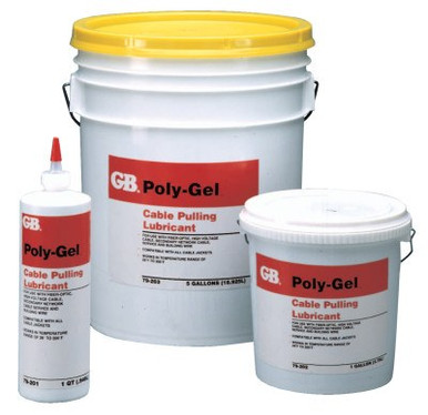 Gardner Bender Poly-Gel Cable Pulling Lubricants, 1 gal Pail, 4 CS, #79202