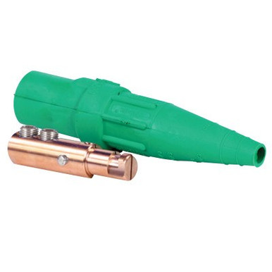 COOPER INTERCONNECT J Series E1016 Plug, Cam-Lok Single Pole Connector, Double Set Screw Male, 1 EA, #E10168350