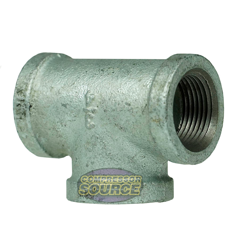 3/4" Three-Sided FNPT Galvanized Steel Tee Fitting 64254