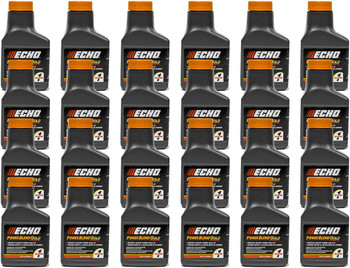 24 Pack of Echo PowerBlend Gold 2-Stroke Engine Oil 2.6 oz Bottles 50:1 Mix for 1 Gallon 6450001S-24PK