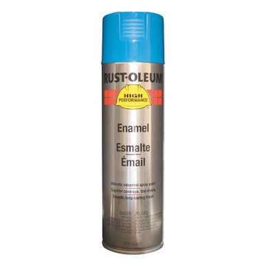 Rust-Oleum Industrial High Performance V2100 System Enamel Aerosols, 15 oz Aerosol, Safety Blue, Gloss, 6 CN/CA, #V2124838