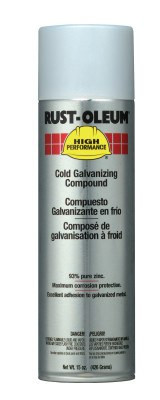 Rust-Oleum Industrial High Performance V2100 System Cold Galvanizing Compound, Aerosol Can, 6 CN/CS, #V2185838